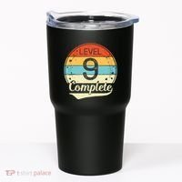 Level 9 Complete Retro 9th Wedding Anniversary Tumbler thumb 0