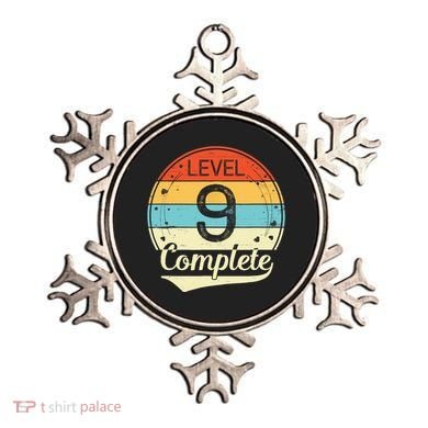 Level 9 Complete Retro 9th Wedding Anniversary Ornament