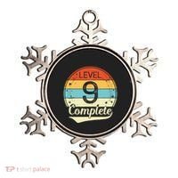 Level 9 Complete Retro 9th Wedding Anniversary Ornament thumb 0