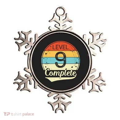 Level 9 Complete Retro 9th Wedding Anniversary Ornament