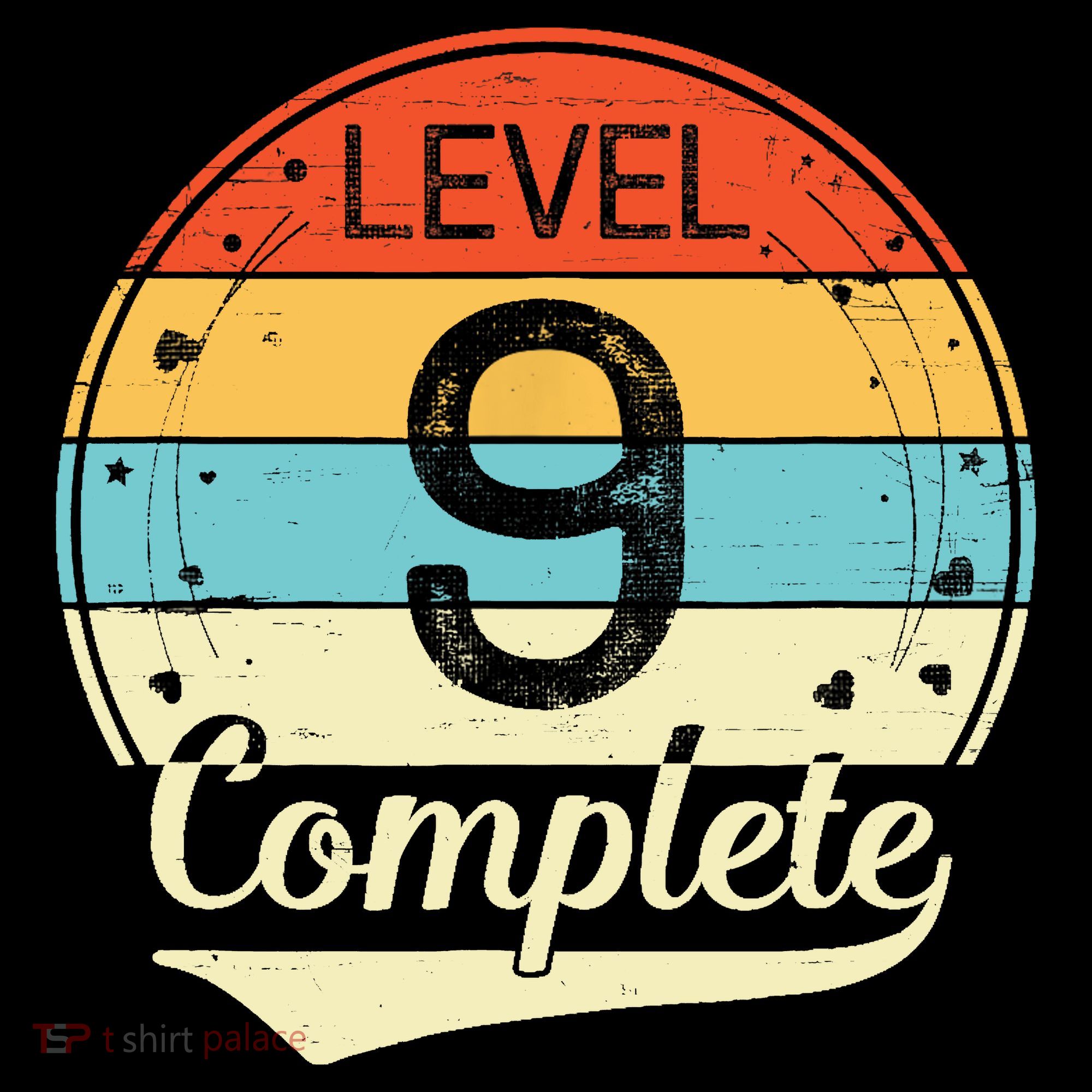 Level 9 Complete Retro 9th Wedding Anniversary Ornament