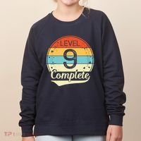 Level 9 Complete Retro 9th Wedding Anniversary Women's Sweatshirt thumb 0