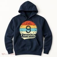 Level 9 Complete Retro 9th Wedding Anniversary Hoodie thumb 0
