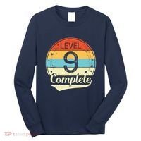 Level 9 Complete Retro 9th Wedding Anniversary Long Sleeve Shirt thumb 0