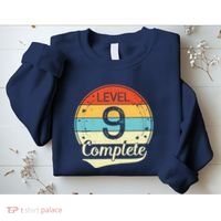 Level 9 Complete Retro 9th Wedding Anniversary Sweatshirt thumb 2