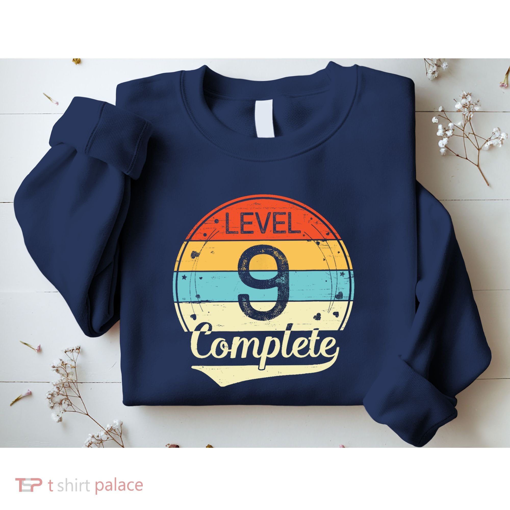 Level 9 Complete Retro 9th Wedding Anniversary Sweatshirt