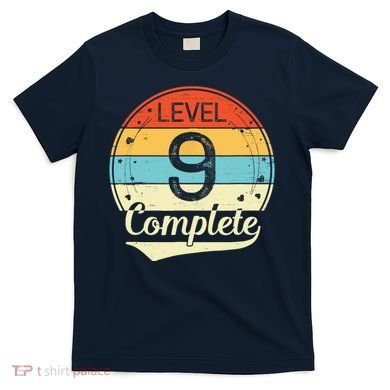 Level 9 Complete Retro 9th Wedding Anniversary T-Shirt