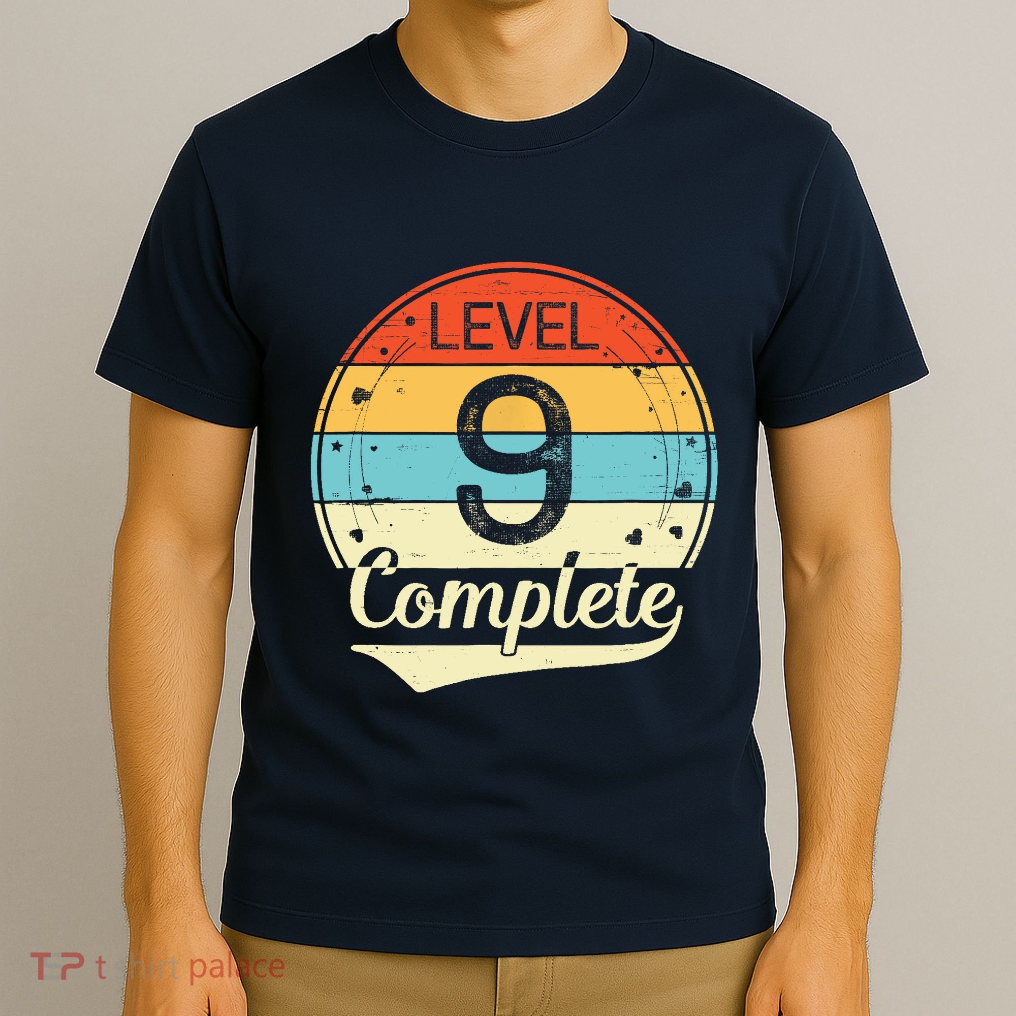 Level 9 Complete Retro 9th Wedding Anniversary T-Shirt