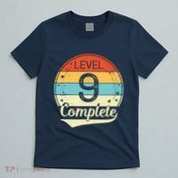 Level 9 Complete Retro 9th Wedding Anniversary T-Shirt thumb 5