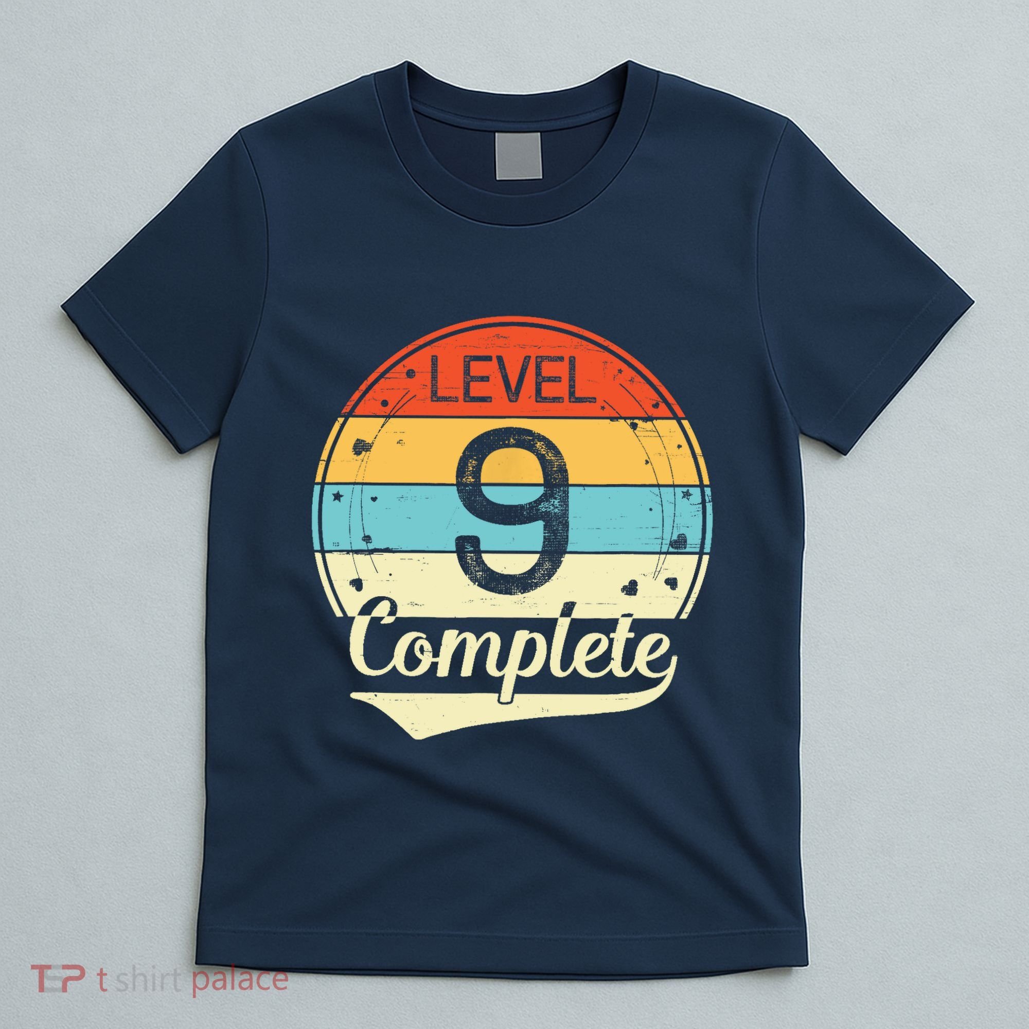 Level 9 Complete Retro 9th Wedding Anniversary T-Shirt