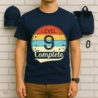 Level 9 Complete Retro 9th Wedding Anniversary T-Shirt thumb 6