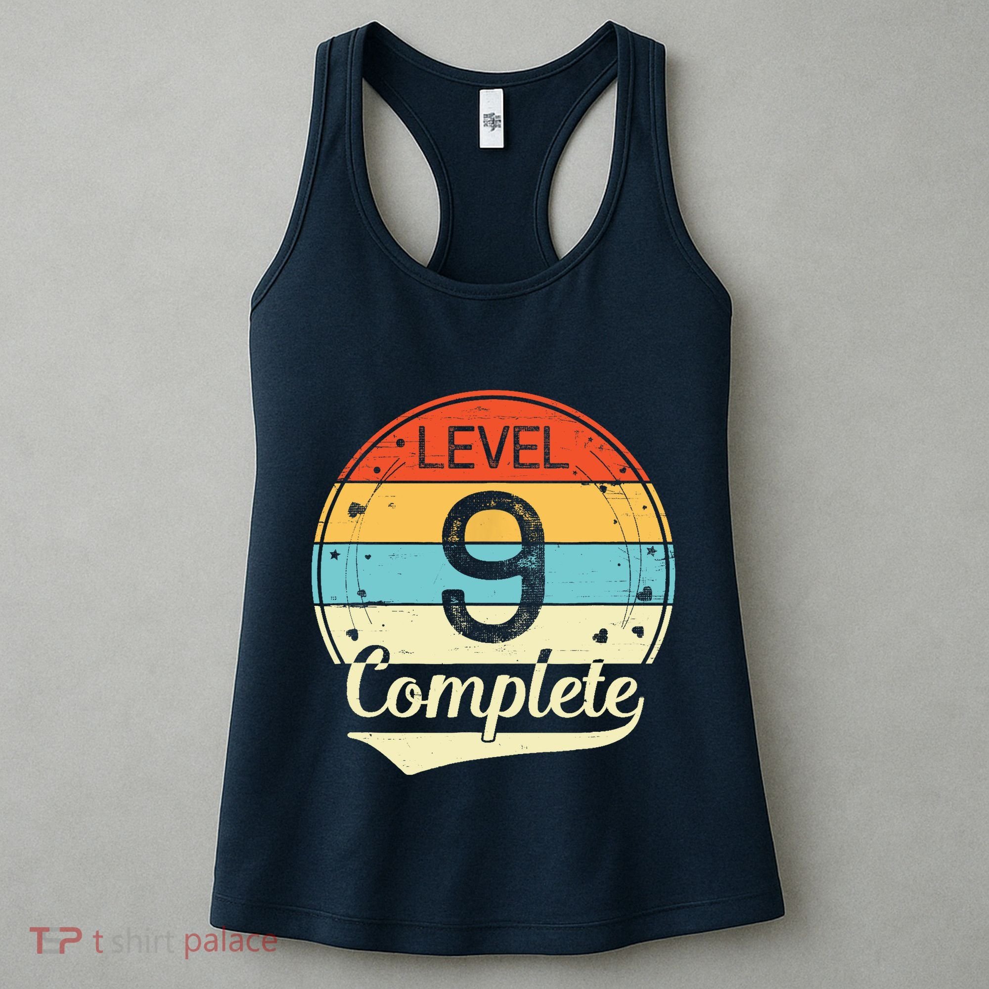 Level 9 Complete Retro 9th Wedding Anniversary Women's Tank Top