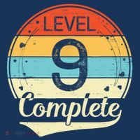 Level 9 Complete Retro 9th Wedding Anniversary Hat thumb 2
