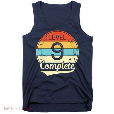 Level 9 Complete Retro 9th Wedding Anniversary Tank Top