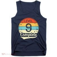 Level 9 Complete Retro 9th Wedding Anniversary Tank Top thumb 0