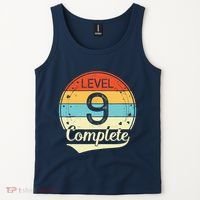 Level 9 Complete Retro 9th Wedding Anniversary Tank Top thumb 2