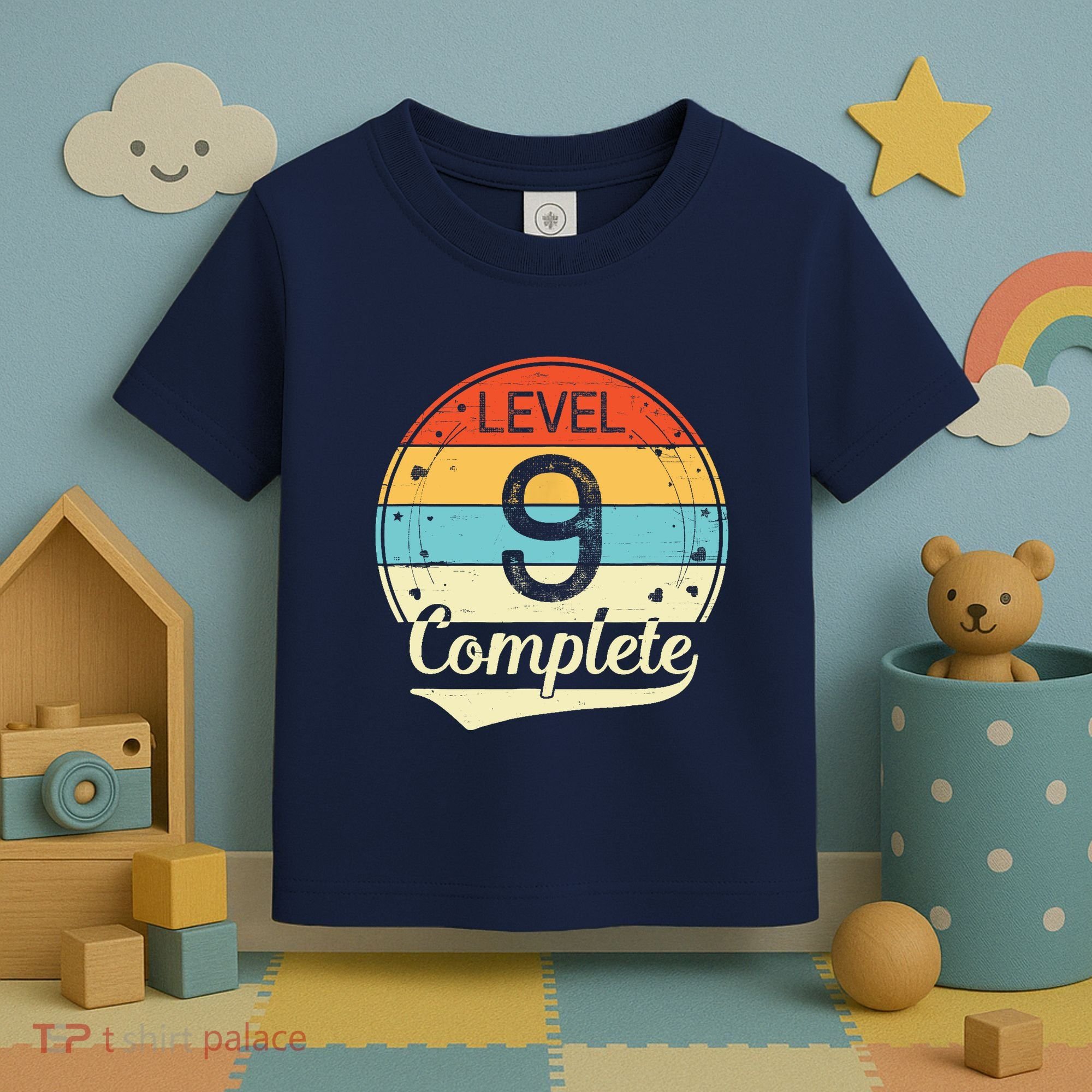 Level 9 Complete Retro 9th Wedding Anniversary Toddler T-Shirt