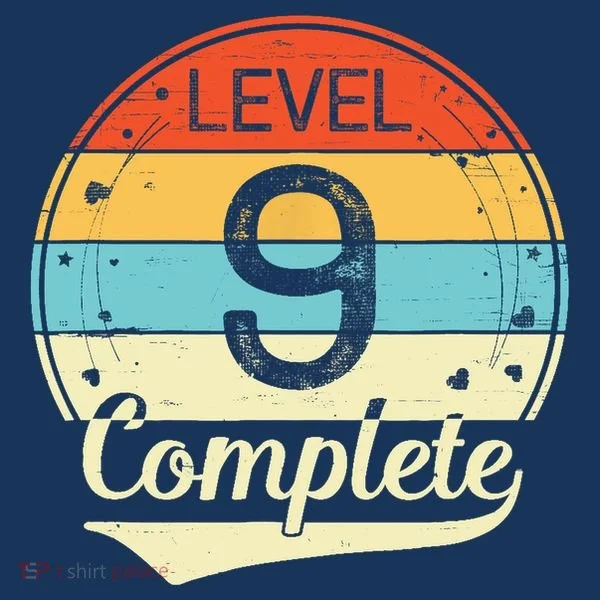 Level 9 Complete Retro 9th Wedding Anniversary Women's Long Sleeve Shirt