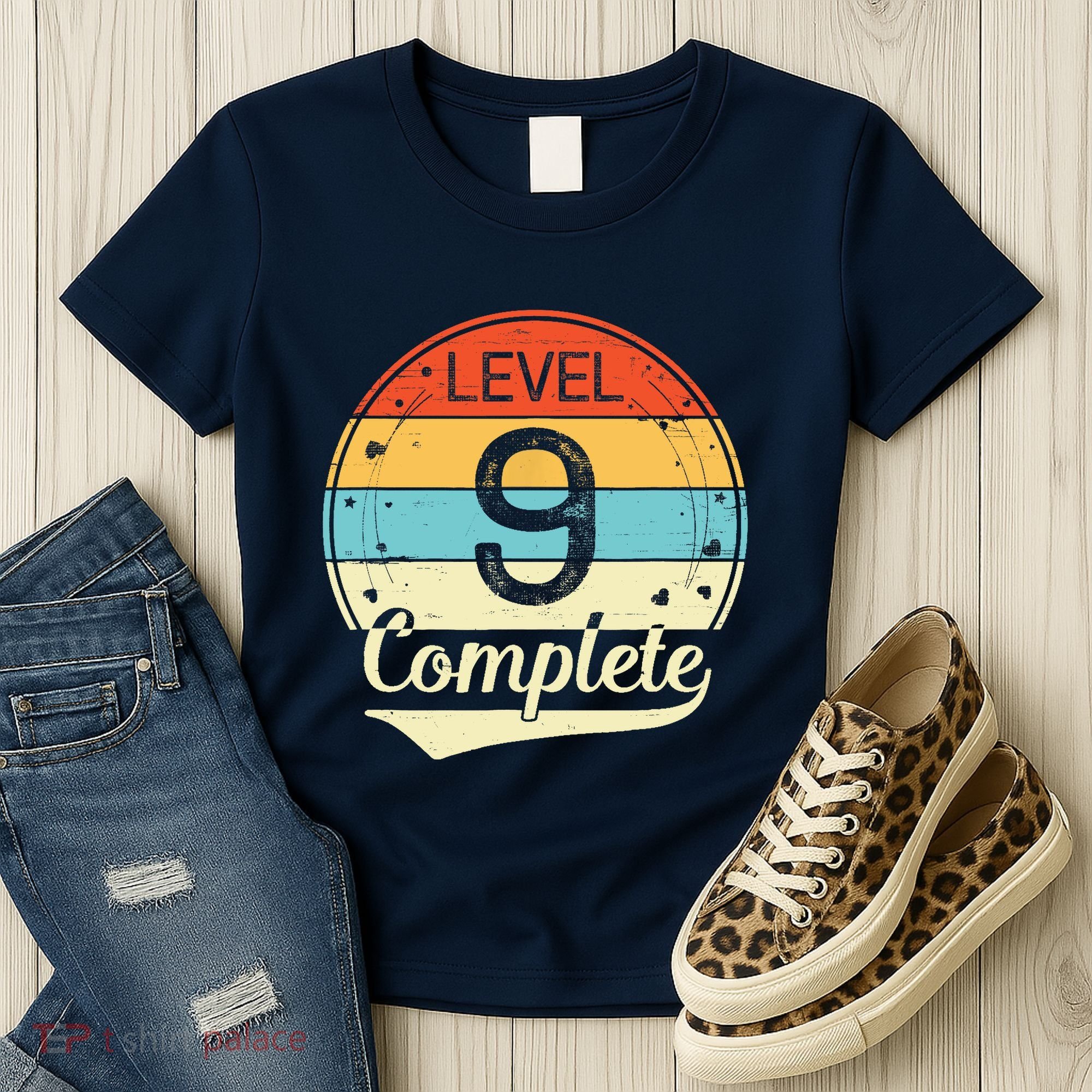 Level 9 Complete Retro 9th Wedding Anniversary Women's T-Shirt