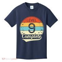 Level 9 Complete Retro 9th Wedding Anniversary Kids T-Shirt thumb 0