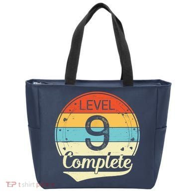 Level 9 Complete Retro 9th Wedding Anniversary Tote Bag