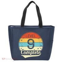 Level 9 Complete Retro 9th Wedding Anniversary Tote Bag thumb 0