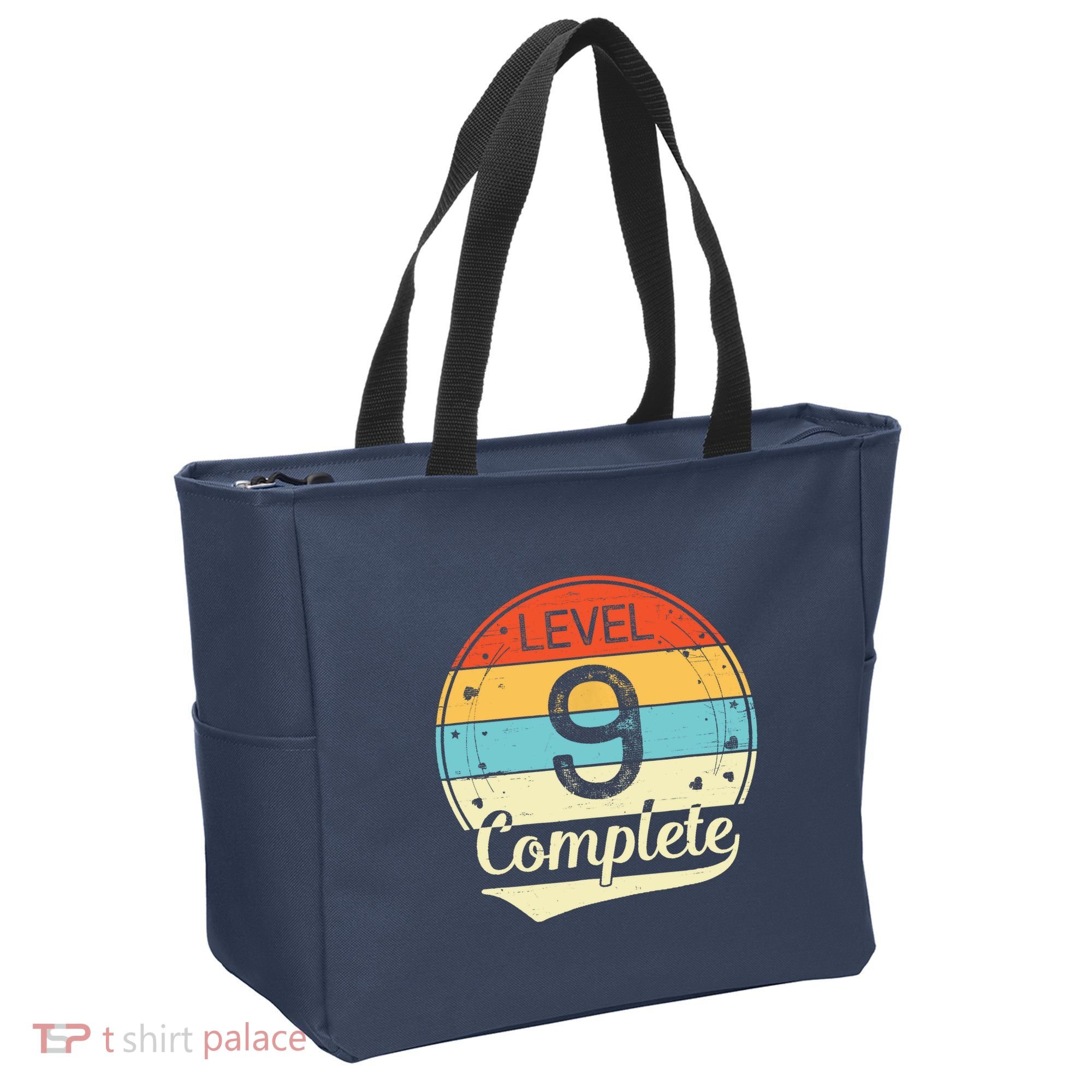 Level 9 Complete Retro 9th Wedding Anniversary Tote Bag