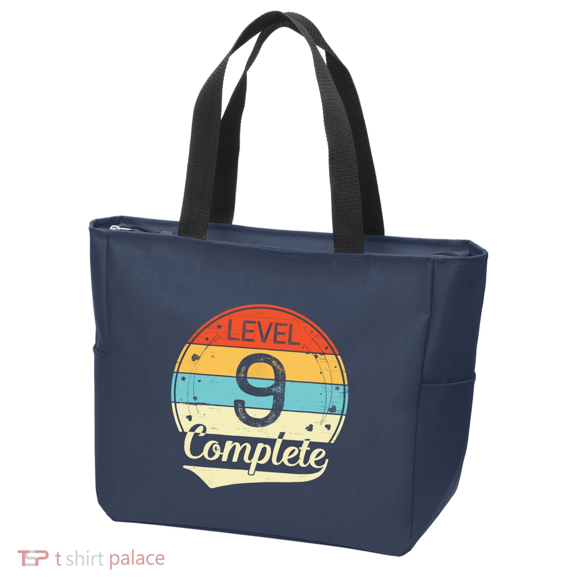 Level 9 Complete Retro 9th Wedding Anniversary Tote Bag