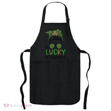 Lucky 911 Dispatcher St. Patrick's Day 911 Operator Apron