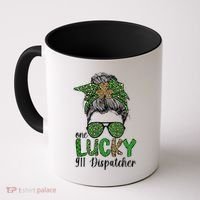Lucky 911 Dispatcher St. Patrick's Day 911 Operator Coffee Mug thumb 0