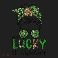 Lucky 911 Dispatcher St. Patrick's Day 911 Operator Beanie thumb 2