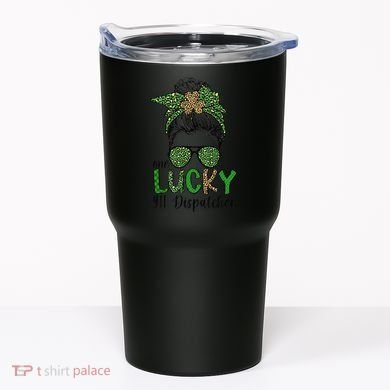 Lucky 911 Dispatcher St. Patrick's Day 911 Operator Tumbler