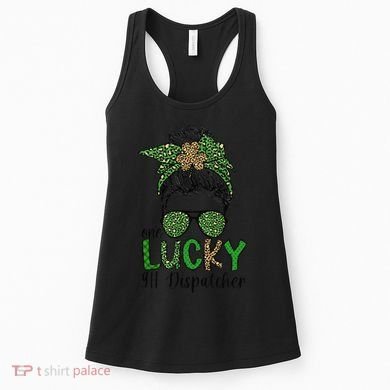 Lucky 911 Dispatcher St. Patrick's Day 911 Operator Women's Tank Top