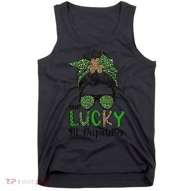Lucky 911 Dispatcher St. Patrick's Day 911 Operator Tank Top
