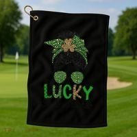 Lucky 911 Dispatcher St. Patrick's Day 911 Operator Golf Towel thumb 1