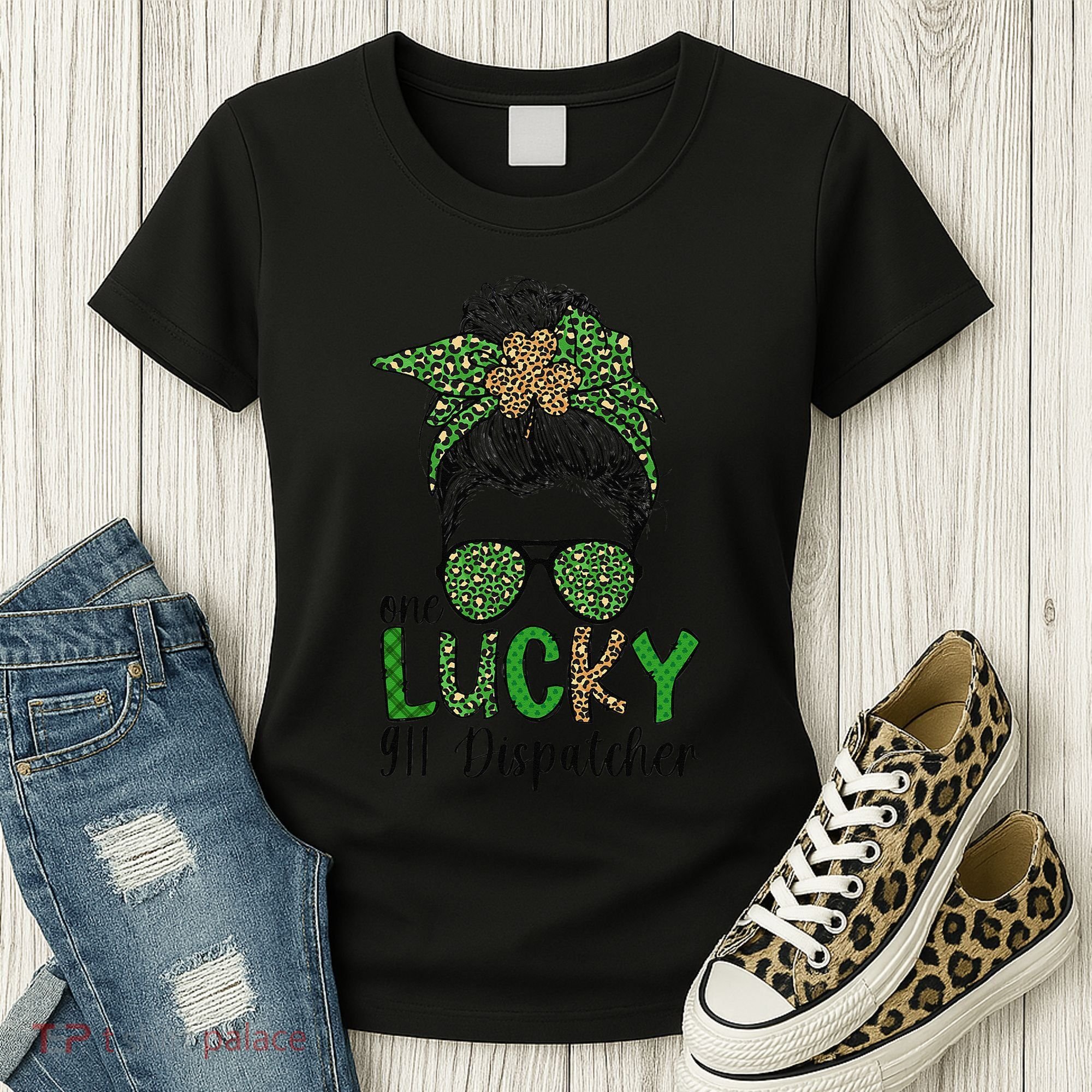 Lucky 911 Dispatcher St. Patrick's Day 911 Operator Women's T-Shirt