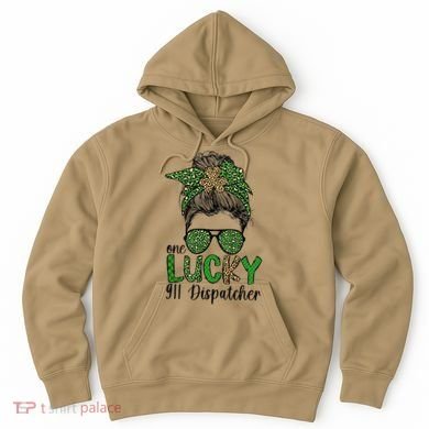 Lucky 911 Dispatcher St. Patrick's Day 911 Operator Hoodie