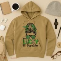 Lucky 911 Dispatcher St. Patrick's Day 911 Operator Hoodie thumb 3
