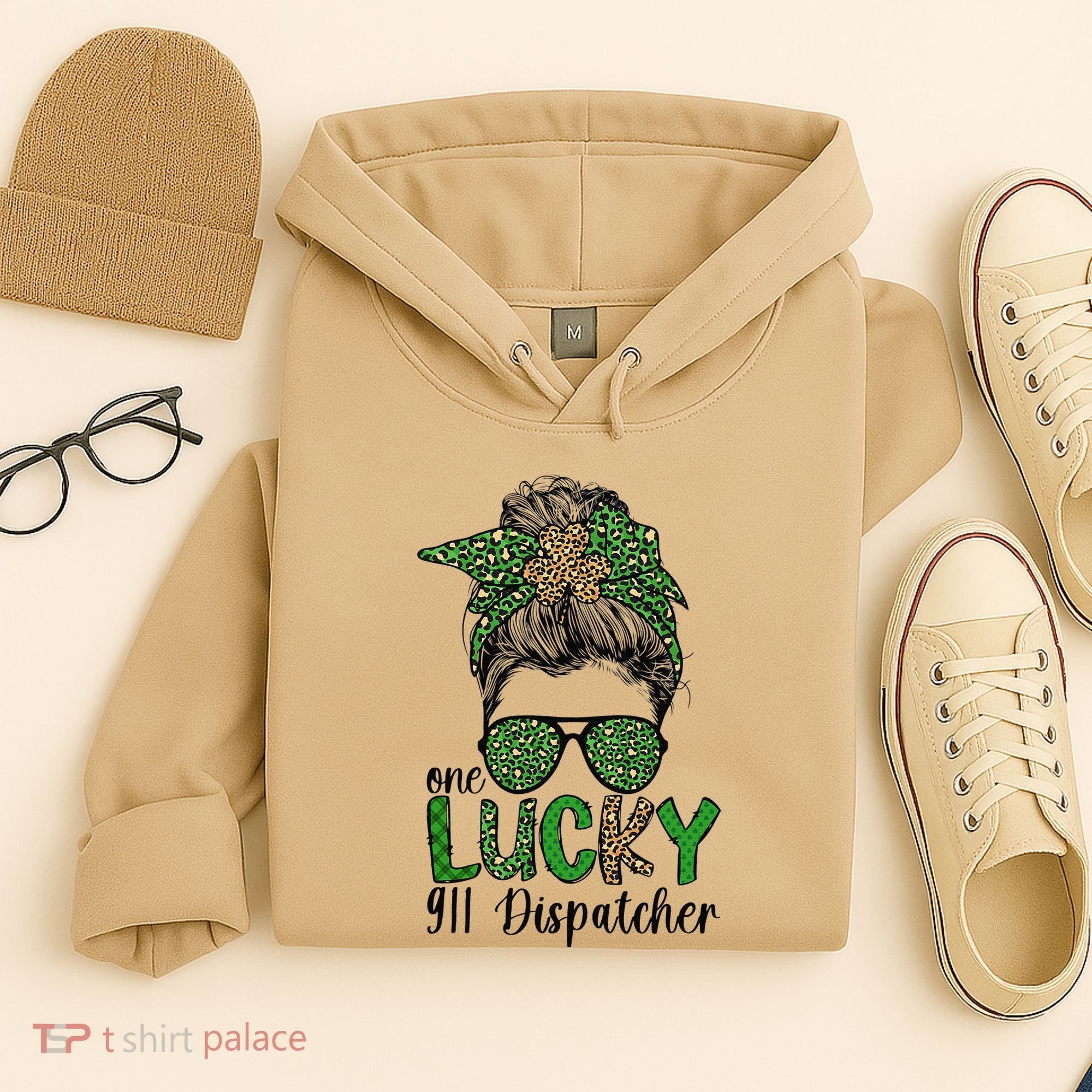 Lucky 911 Dispatcher St. Patrick's Day 911 Operator Hoodie