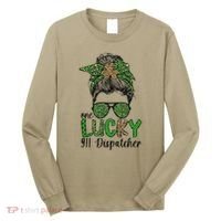 Lucky 911 Dispatcher St. Patrick's Day 911 Operator Long Sleeve Shirt thumb 0