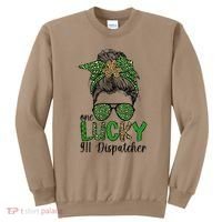 Lucky 911 Dispatcher St. Patrick's Day 911 Operator Sweatshirt thumb 0