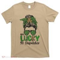 Lucky 911 Dispatcher St. Patrick's Day 911 Operator T-Shirt thumb 0