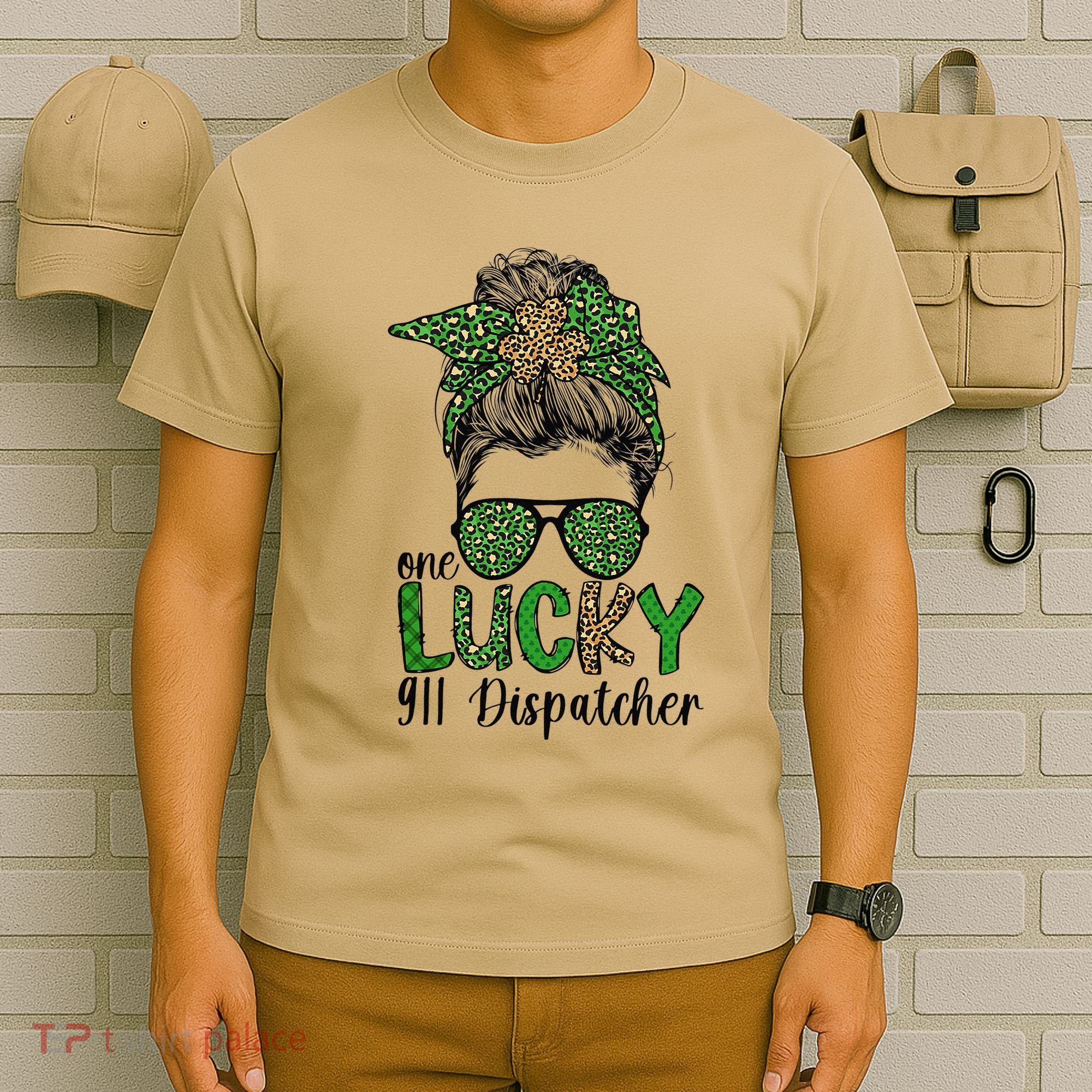 Lucky 911 Dispatcher St. Patrick's Day 911 Operator T-Shirt