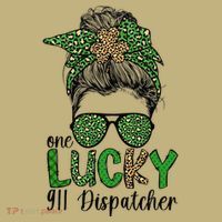 Lucky 911 Dispatcher St. Patrick's Day 911 Operator Mousepad thumb 1