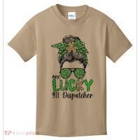 Lucky 911 Dispatcher St. Patrick's Day 911 Operator Kids T-Shirt thumb 0