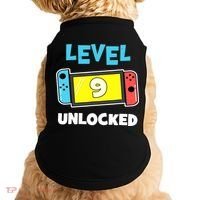 Level 9 unlocked Gamer 9th Birthday Gift Video Game lovers Doggie Tank thumb 0