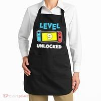 Level 9 unlocked Gamer 9th Birthday Gift Video Game lovers Apron thumb 2