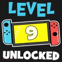 Level 9 unlocked Gamer 9th Birthday Gift Video Game lovers Women's Long Sleeve Shirt thumb 2