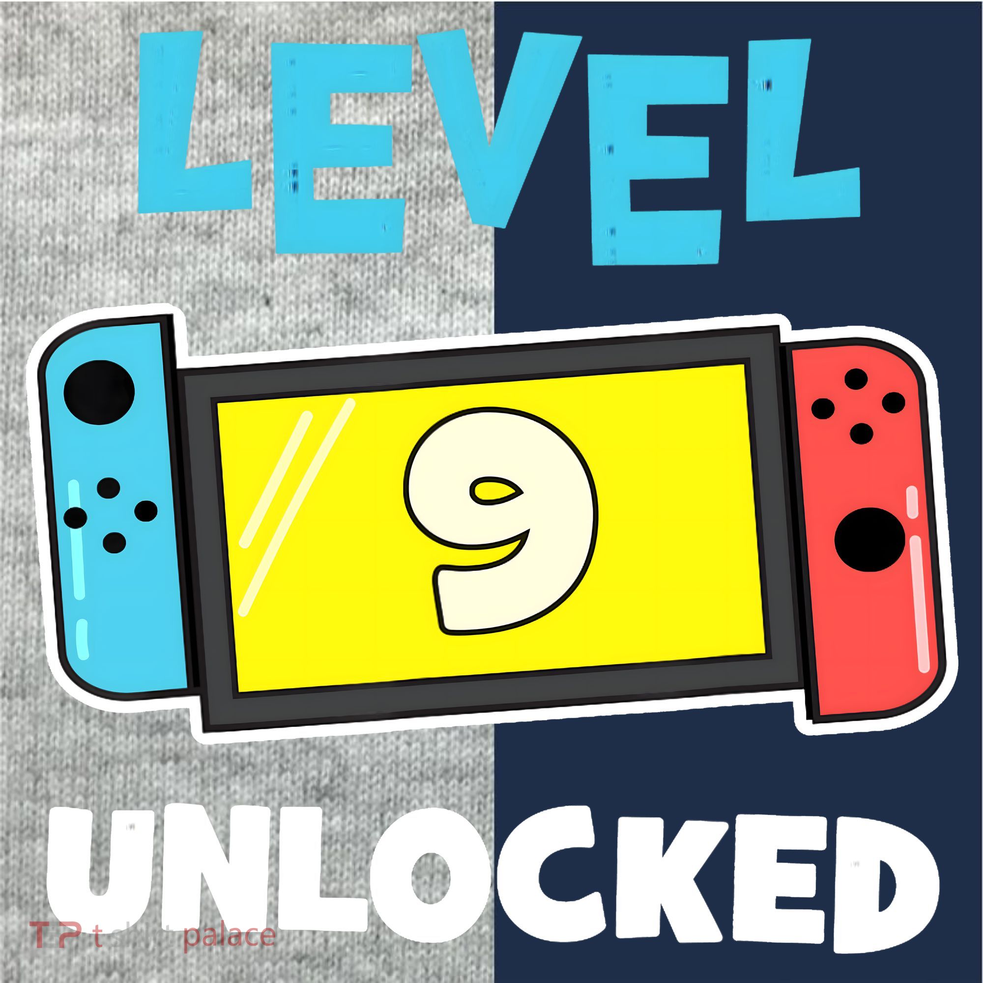 Level 9 unlocked Gamer 9th Birthday Gift Video Game lovers Kids Colorblock Raglan Jersey