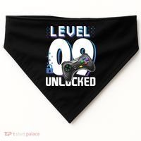 Level 9 Unlocked Funny Video Gamer 9th Birthday Gift For Gamers USA-Made Doggie Bandana thumb 0